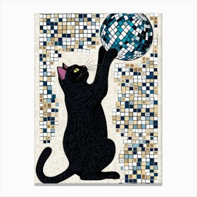 Disco Cat 1 Canvas Print