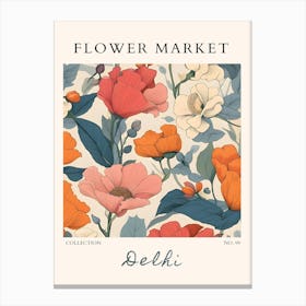 Flower Market Delhi Canvas Print