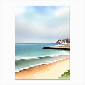 Broadstairs Beach 2, Kent Watercolour Canvas Print