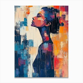 Abstract Colorful Of Woman 1 Canvas Print