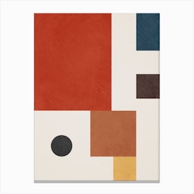 Abstract Geometric Mid Century Modern Canvas Print