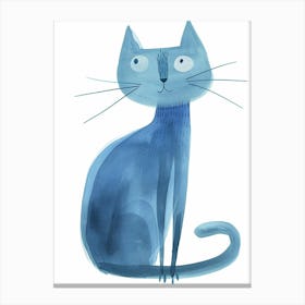 Ojos Azules Cat Clipart Illustration 1 Canvas Print