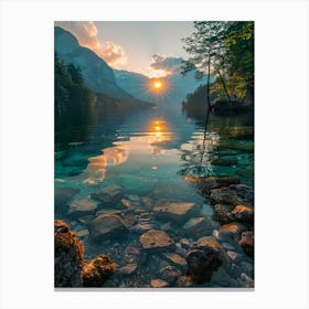 Sunrise In The Mountains 15 Canvas Print