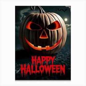 Happy Halloween Jack O’Lantern 2 Canvas Print