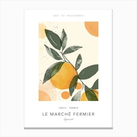 Apricot Le Marche Fermier Poster 3 Canvas Print