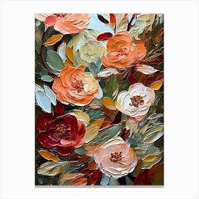 Abstract Floral Painting Canvas Print