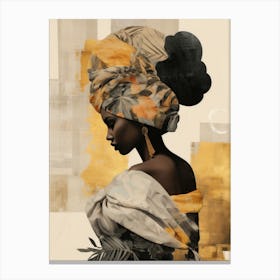 African Woman In Turban 15 Canvas Print