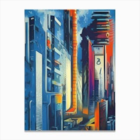Sci Fi Fantasy Architecture Science Fiction Futuristic Blade Runner Cyberpunk Technopunk Canvas Print