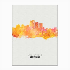 Louisville Kentucky City watercolor Canvas Print