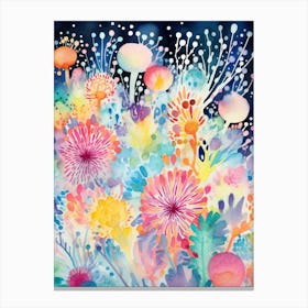 Watercolor Flowers Canvas Print