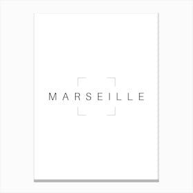 Marseille Typography City Country Word Canvas Print