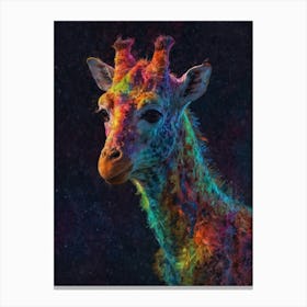Rainbow Giraffe 2 Canvas Print
