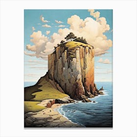 Cliffs Of California Canvas Print