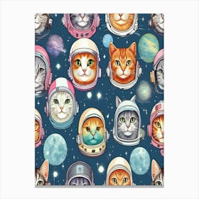 Cats In Space Canvas Print