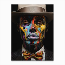 Man In Hat Canvas Print