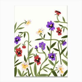 Pansies 1 Canvas Print