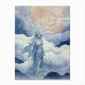 Athena Blue Dream Painting Canvas Print
