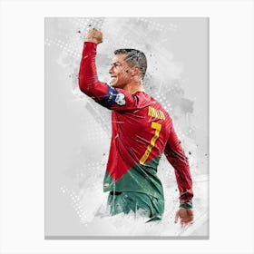 Cristiano Ronaldo Portugal Goal Canvas Print