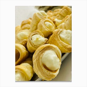 Pastries With Cream Canvas Print