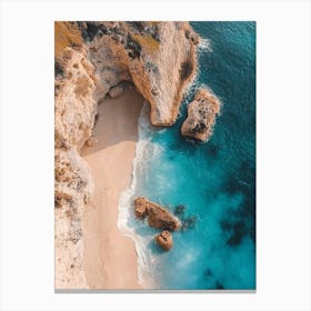 Aerial View Of A Beach 58 Canvas Print