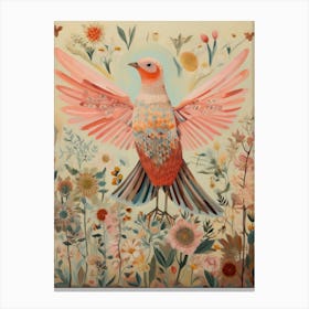 Cuckoo 4 Detailed Bird Painting Canvas Print