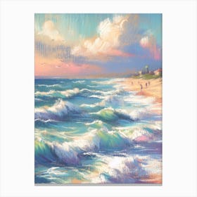 Sunset At The Beach Canvas Print