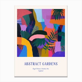 Colourful Gardens Royal Botanic Gardens Kew United Kingdom 1 Blue Poster Canvas Print