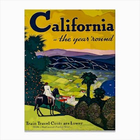 California The Year Round Canvas Print