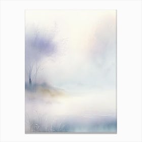 Mist Waterscape Gouache 1 Canvas Print