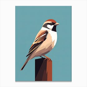 Calm Sparrow Zen Canvas Print