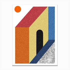 Geometric Building Canvas Print