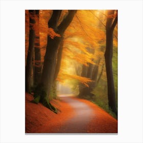 Autumn Path Canvas Print