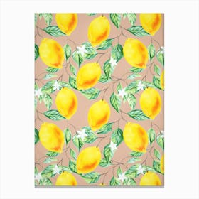 Lemon Fresh In Canvas Print