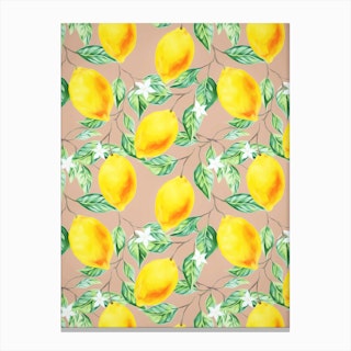 Lemon Fresh In Canvas Print