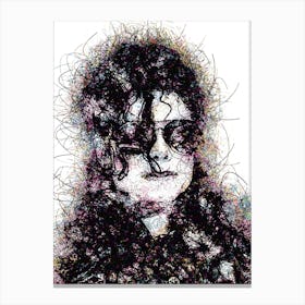 Michael Jackson Black n White Canvas Print