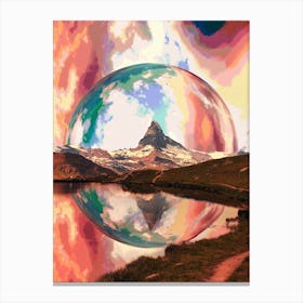 Surreal Abstract Mountain Landscape Canvas Print