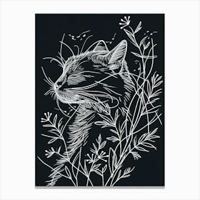 Himalayan Cat Minimalist Illustration 2 Canvas Print
