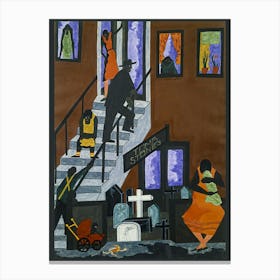 Tombstones 1942 by Jacob Lawrence | Social Realism | Black Art History | Whitney Museum of American Art | HD Immaculate Canvas Print