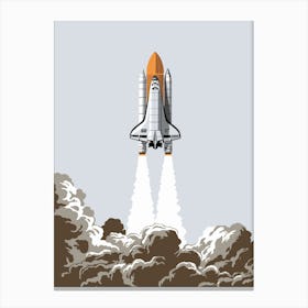 Space Shuttle Launch Canvas Print