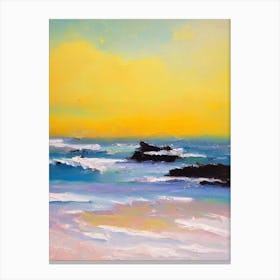 Blacksmiths Beach, Australia Bright Abstract Canvas Print