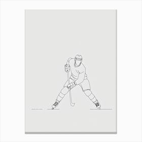 Hockey Player In Action Toile