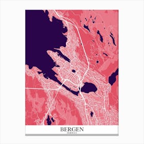 Bergen Pink Purple Canvas Print