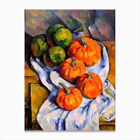 Pumpkin Cezanne Style vegetable Canvas Print