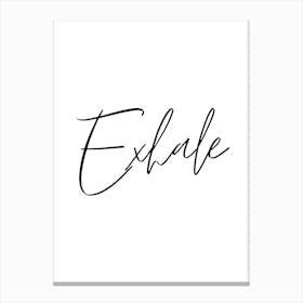 Exhale Canvas Print