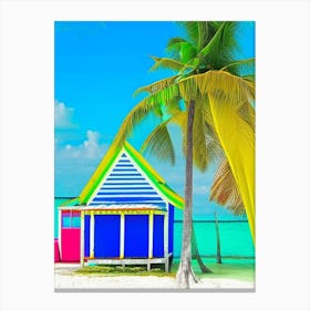 Ambergris Caye Belize Pop Art Photography Tropical Destination Canvas Print