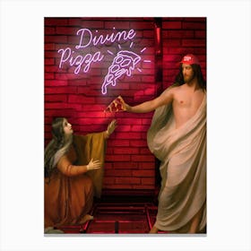 Divine Pizza Canvas Print