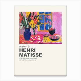 Museum Poster Inspired By Henri Matisse 10 Canvas Print