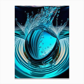 Water As A Symbol Of Life & Purification Waterscape Pop Art Photography 2 Canvas Print