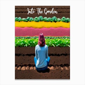Into The Garden, I Go And Sit Canvas Print