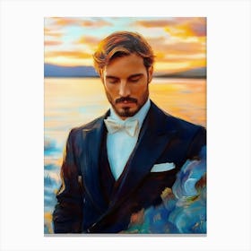 Man In Tuxedo Canvas Print